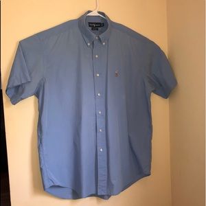 RALPH LAUREN Blake LT Blue SS Casual Button Shirt